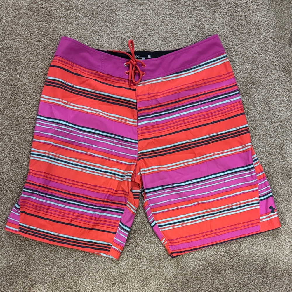 Under Armour Multicolor Striped Board Shorts
